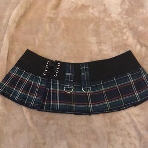 Hustler Plaid Skirt